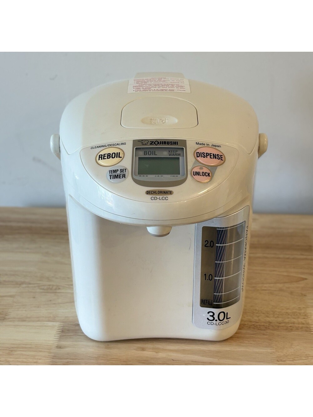 Zojirushi Panorama Window Micom Water Boiler & Warmer CD-LCC30 Made In Japan